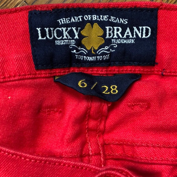 Lucky Jeans - Capri size 6 red - Picture 3 of 5